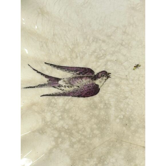 Copeland Spode Aesthetic Movement c. 1870-1890 Chelsea Bird Flower 8 3/8" Plate - Picture 3 of 7